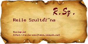 Reile Szultána névjegykártya